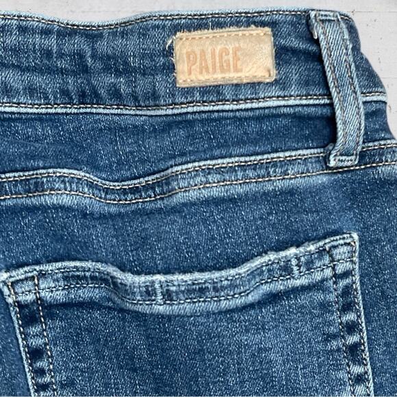 Paige Women's Blue Verdugo Ankle Skinny Jeans With Raw Hem Size 27 - Picture 7 of 12